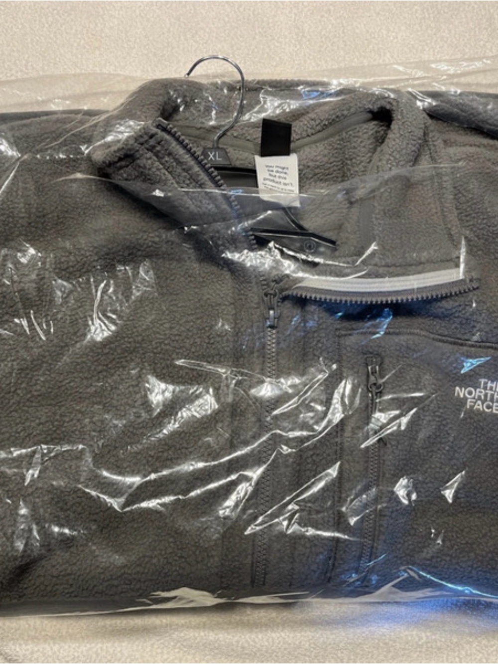 The North Face Charcoal Gray Fleece full zip